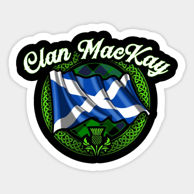 Scottish Flag Clan MacKay Sticker by Celtic Folk